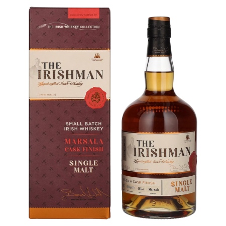 🌾The Irishman Single Malt MARSALA CASK FINISH 46% Vol. 0,7l in Geschenkbox | Spirits Village