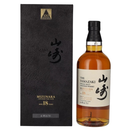 🌾Suntory The Yamazaki 18 Years Old 100th Anniversary Single Malt Mizunara Japanese Oak Cask 48% Vol. 0,7l in Geschenkbox | Spirits Village