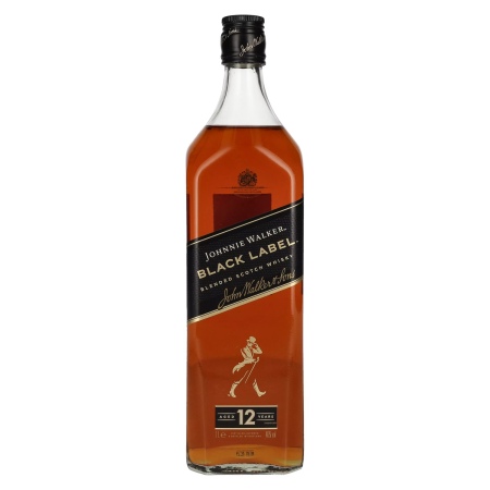 🌾Johnnie Walker BLACK LABEL 12 Years Old Blended Scotch Whisky 40% Vol. 1l | Spirits Village