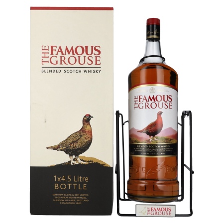 🌾The Famous Grouse Blended Scotch Whisky 40% Vol. 4,5l in Geschenkbox mit Schwenkständer | Spirits Village