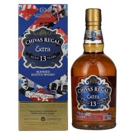 🌾Chivas Regal EXTRA 13 Years Old AMERICAN RYE CASKS Finish 40% Vol. 0,7l in Geschenkbox | Spirits Village