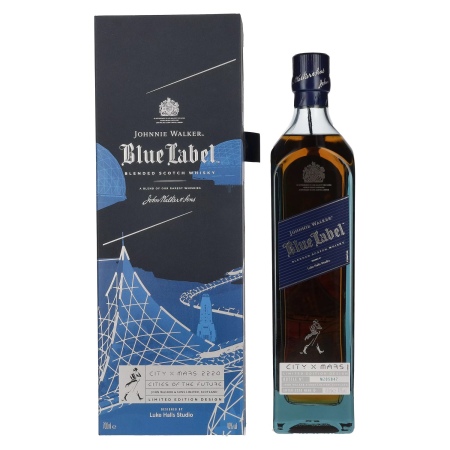 Johnnie Walker Blue Label City Edition Mars Blended Scotch Whisky 40% Vol. 0,7l in Geschenkbox