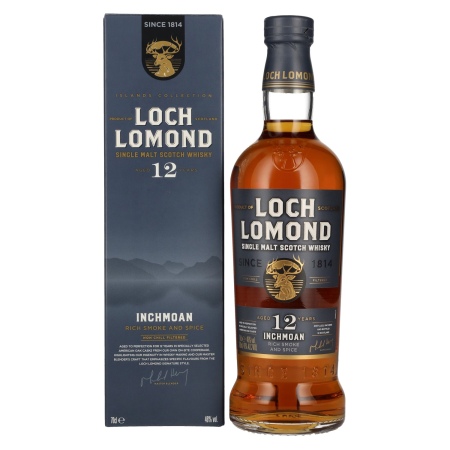 🌾Loch Lomond Inchmoan 12 Years Old Single Malt Smoke & Spice 46% Vol. 0,7l in Geschenkbox | Spirits Village