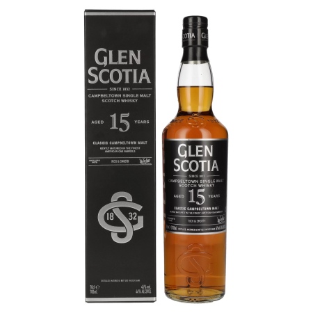 Glen Scotia 15 Years Old Single Malt Scotch Whisky 46% Vol. 0,7l in Geschenkbox