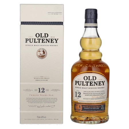 🌾Old Pulteney 12 Years Old Single Malt Scotch Whisky 40% Vol. 0,7l in Geschenkbox | Spirits Village