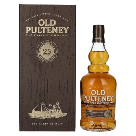 🌾Old Pulteney 25 Years Old Single Malt Scotch Whisky 46% Vol. 0,7l in Geschenkbox | Spirits Village