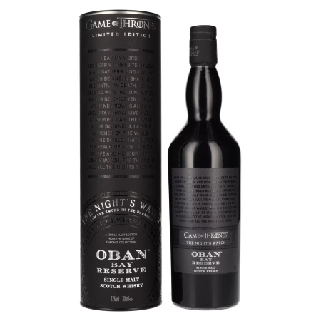 Oban Bay Reserve GAME OF THRONES The Night's Watch 43% Vol. 0,7l in Geschenkbox