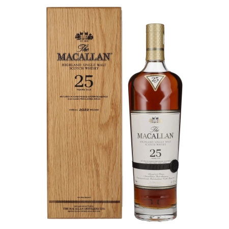 The Macallan 25 Years Old SHERRY OAK 2022 43% Vol. 0,7l in Holzkiste