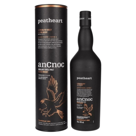 🌾AnCnoc PEATHEART Heavily Peated Batch 3 46% Vol. 0,7l in Geschenkbox | Spirits Village