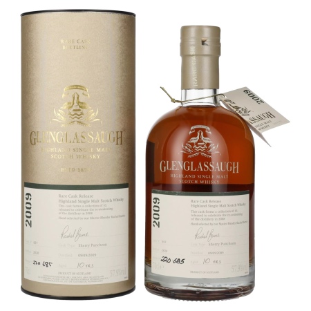 Glenglassaugh 10 Years Old RARE CASK RELEASE 2009 Sherry Puncheon Batch 4 57,9% Vol. 0,7l in Geschenkbox