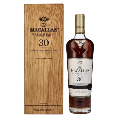 The Macallan 30 Years Old SHERRY OAK 2020 43% Vol. 0,7l in Holzkiste