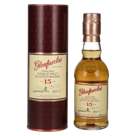 🌾Glenfarclas 15 Years Old Highland Single Malt Scotch Whisky 46% Vol. 0,2l in Geschenkbox | Spirits Village