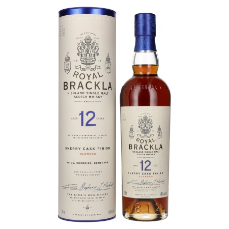 Royal Brackla 12 Years Old Oloroso Sherry Cask Finish 46% Vol. 0,7l in Geschenkbox