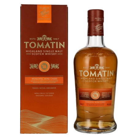 🌾Tomatin 16 Years Old MOSCATEL WINE CASKS 46% Vol. 0,7l in Geschenkbox | Spirits Village