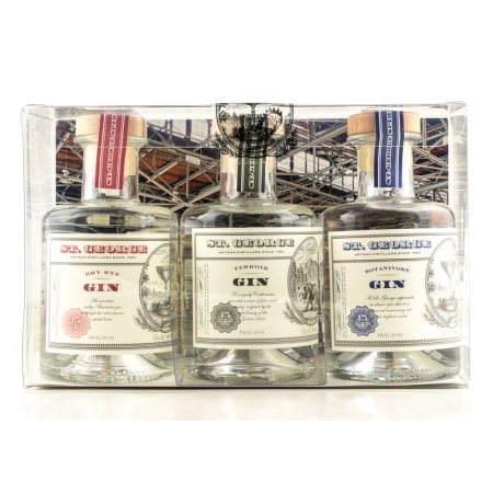 🌾"St George Combo Gin" rinkinys 45% tūrio 3x 0,2l | Spirits Village