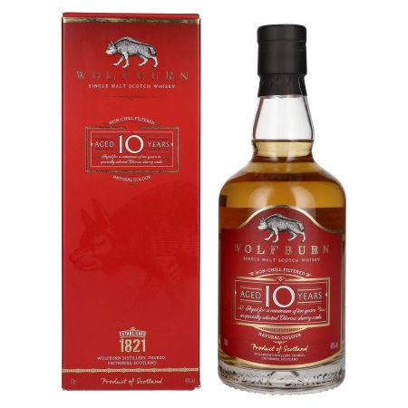 🌾Wolfburn 10 Years Old Single Malt Scotch Whisky 46% Vol. 0,7l in Geschenkbox | Spirits Village