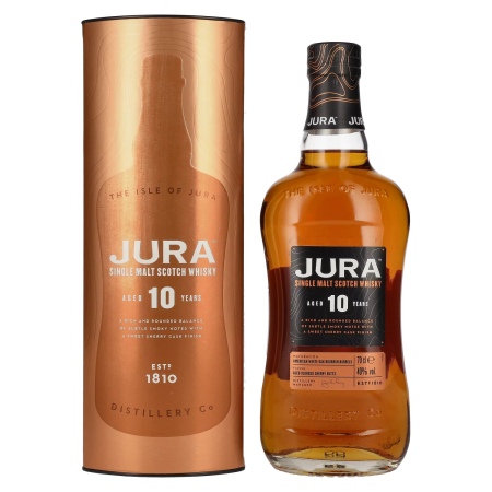 🌾Jura 10 Years Old Single Malt Scotch Whisky 40% Vol. 0,7l in Geschenkbox | Spirits Village