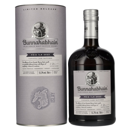 🌾Bunnahabhain CANASTA CASK MATURED Limited Release Fèis Ìle 2023 51,2% Vol. 0,7l | Spirits Village