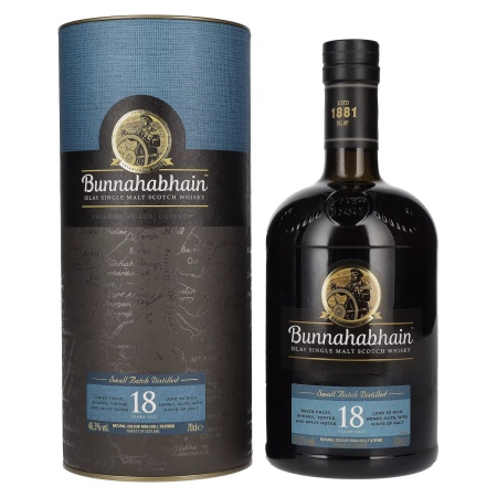 🌾Bunnahabhain 18 Years Old Islay Single Malt Scotch Whisky 46,3% Vol. 0,7l in Geschenkbox | Spirits Village