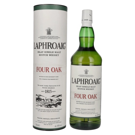 🌾Laphroaig FOUR OAK 40% Vol. 1l in Geschenkbox | Spirits Village