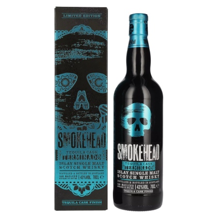 Smokehead TEQUILA CASK TERMINADO Islay Single Malt Whisky Limited Edition 43% Vol. 0,7l in Geschenkbox