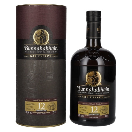 Bunnahabhain 12 Years Old Islay Single Malt Cask Strength Edition 2023 60,1% Vol. 0,7l in Geschenkbox