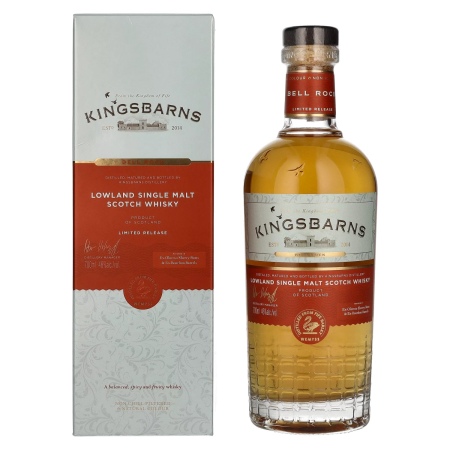 🌾Kingsbarns BELL ROCK Lowland Single Malt Scotch Whisky 46% Vol. 0,7l in Geschenkbox | Spirits Village