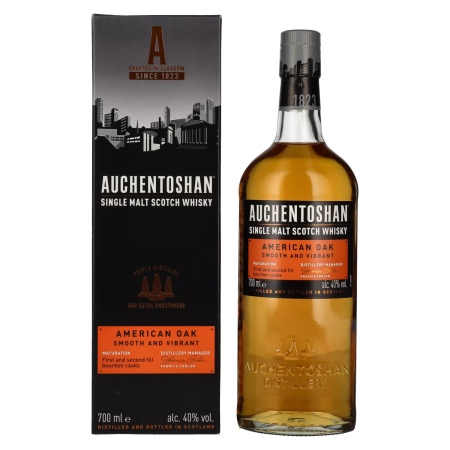 🌾Auchentoshan AMERICAN OAK Single Malt Scotch Whisky 40% Vol. 0,7l in Geschenkbox | Spirits Village