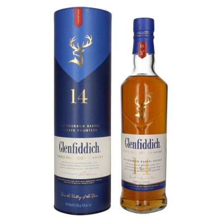 🌾Glenfiddich 14 Years Old OUR BOURBON BARREL RESERVE 43% Vol. 0,7l in Geschenkbox | Spirits Village