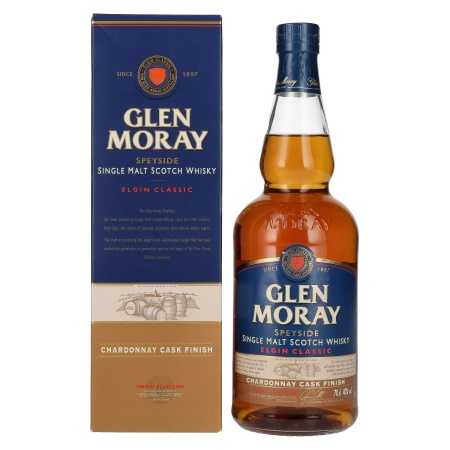 🌾Glen Moray Elgin Classic Chardonnay Cask Finish 40% Vol. 0,7l in Geschenkbox | Spirits Village