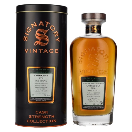 🌾Signatory Vintage CAPERDONICH 20 Years Old Cask Strength 2000 56,4% Vol. 0,7l in Tinbox | Spirits Village