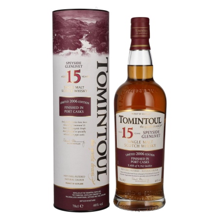 🌾Tomintoul 15 Years Old PORT CASKS Finish Limited Edition 2006 46% Vol. 0,7l in Geschenkbox | Spirits Village