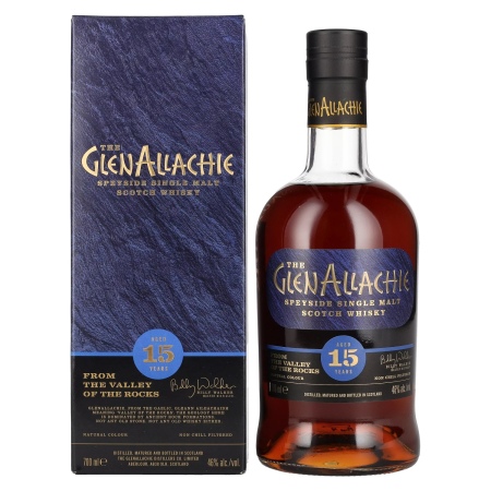 The GlenAllachie 15 Years Old Speyside Single Malt 46% Vol. 0,7l in Geschenkbox