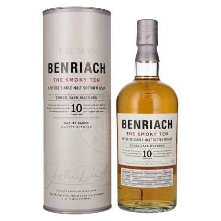 🌾Benriach THE SMOKY TEN Three Cask Matured Speyside Single Malt 46% Vol. 0,7l in Geschenkbox | Spirits Village