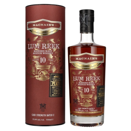 🌾MacNair's Lum Reek 10 Years Old CASK STRENGTH Batch 2 55,8% Vol. 0,7l in Geschenkbox | Spirits Village