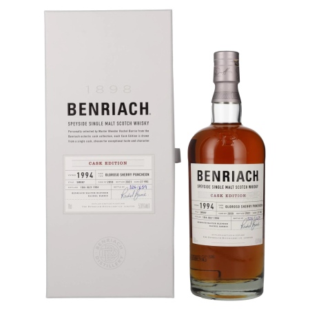 🌾Benriach 27 Years Old Smoky CASK EDITION Oloroso Sherry Vintage 1994 53% Vol. 0,7l in Geschenkbox | Spirits Village