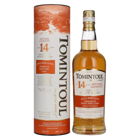 🌾Tomintoul 14 Years Old WHITE PORT CASK Finish Limited Edition 2008 46% Vol. 0,7l in Geschenkbox | Spirits Village