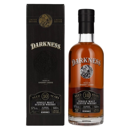 🌾Darkness BENRINNES 10 Years Old OLOROSO CASK FINISH 57% Vol. 0,5l in Geschenkbox | Spirits Village