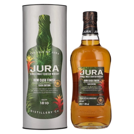 🌾Jura Single Malt Scotch Whisky RUM CASK FINISH 40% Vol. 0,7l in Geschenkbox | Spirits Village