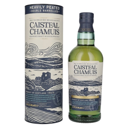 🌾Caisteal Chamuis Bourbon Casks Heavily Peated Blended Malt Scotch Whisky 46% Vol. 0,7l in Geschenkbox | Spirits Village