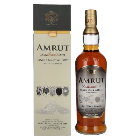 🌾Amrut KADHAMBAM Single Malt Whisky 50% Vol. 0,7l in Geschenkbox | Spirits Village