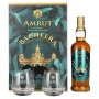 🌾Amrut BAGHEERA Indian Single Malt Whisky Sherry Cask Finish 46% Vol. 0,7l in Geschenkbox mit 2 Gläsern | Spirits Village