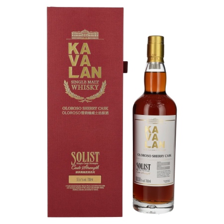 🌾Kavalan SOLIST Oloroso Sherry Cask 55,6% Vol. 0,7l in Geschenkbox | Spirits Village