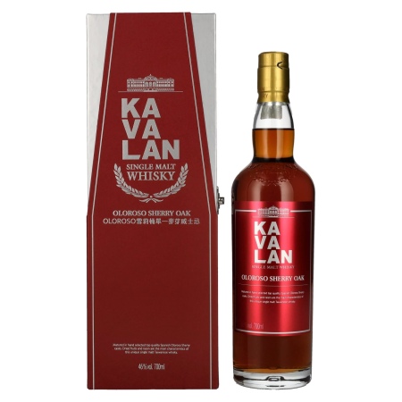 🌾Kavalan OLOROSO SHERRY OAK Single Malt Whisky 46% Vol. 0,7l in Geschenkbox | Spirits Village