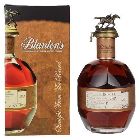 🌾Blanton's STRAIGHT FROM THE BARREL BOURBON 65,9% Vol. 0,7l in Geschenkbox | Spirits Village