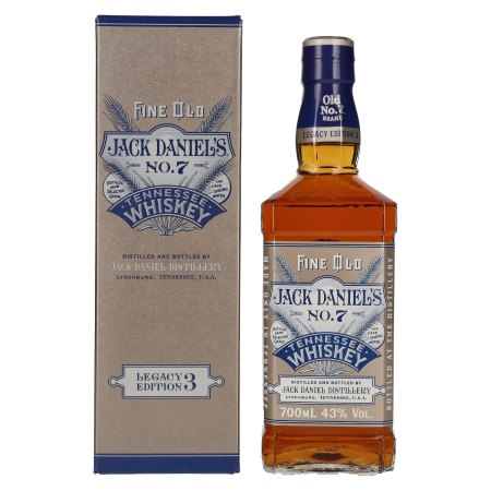 🌾Jack Daniel's Sour Mash Tennessee Whiskey LEGACY EDITION No. 3 - GREY DESIGN 43% Vol. 0,7l in Geschenkbox | Spirits Village