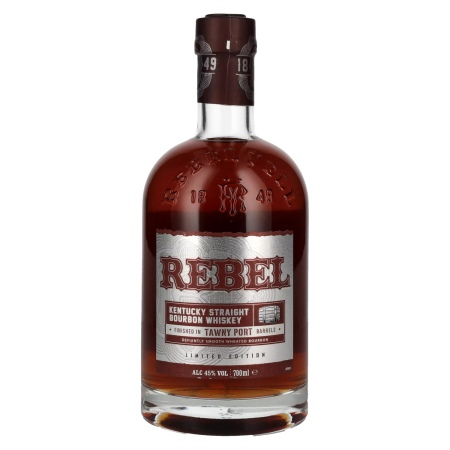 🌾Rebel Kentucky Straight Bourbon Whisky TAWNY PORT Barrel Finish 45% Vol. 0,7l | Spirits Village