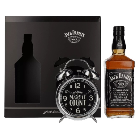 🌾Jack Daniel's Tennessee Whiskey 40% Vol. 0,7l in Geschenkbox mit Wecker | Spirits Village