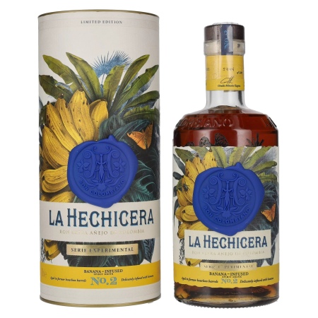 🌾La Hechicera SERIE EXPERIMENTAL No. 2 BANANA-INFUSED 41% Vol. 0,7l in Geschenkbox | Spirits Village