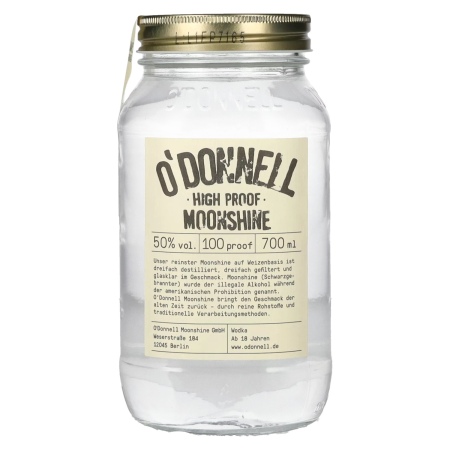 🌾O'Donnell Moonshine HIGH PROOF Weizenbrand 50% Vol. 0,7l | Spirits Village